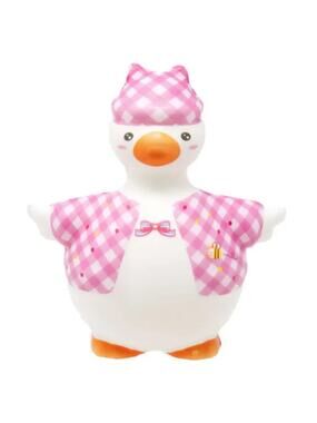 🔥JA-RU Hello Ducky! Slo-Rise Smushy Ducky Squeeze Toy PINK/WHITE BNWT🔥